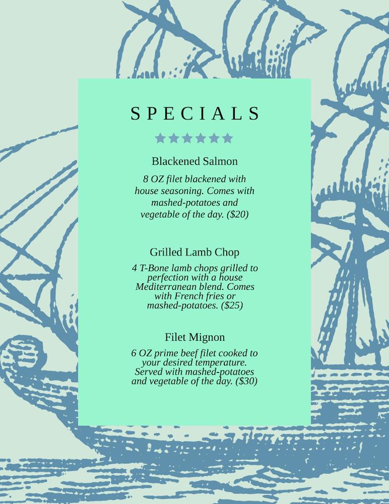 Anclote River Grill Menu image 3